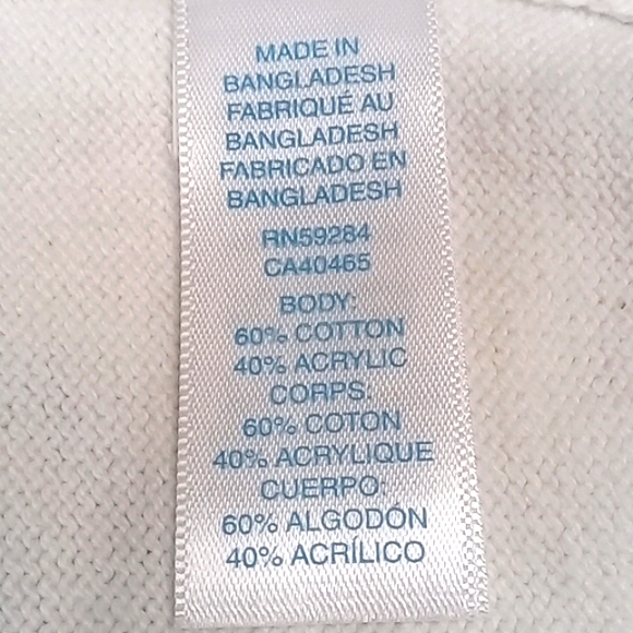 The Children's Place white knit sweater US 0-3M - Picture 4 of 5